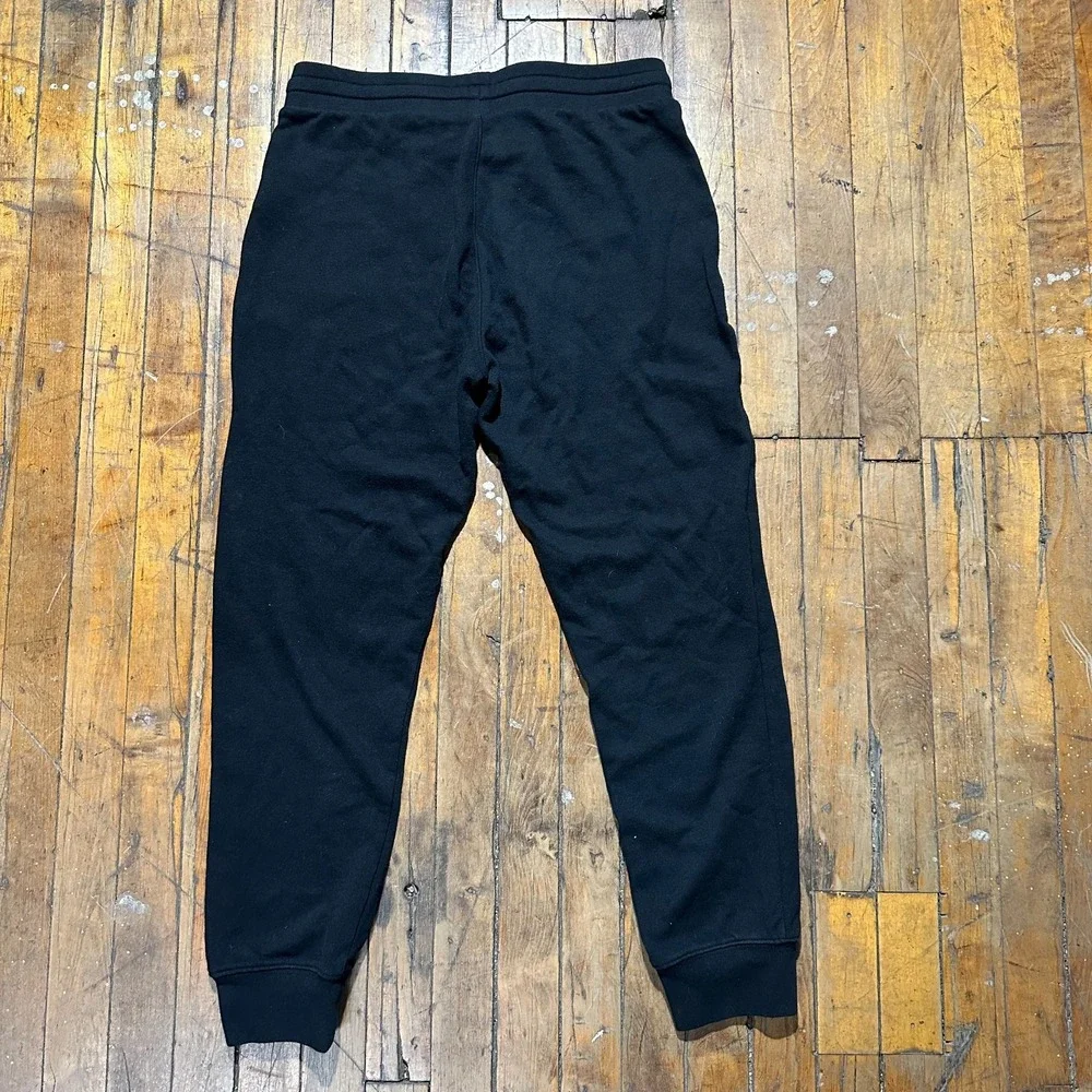Gap Sweatpants Men's Small Black Cotton Drawstring Waist Tapered leg‎ Athletic